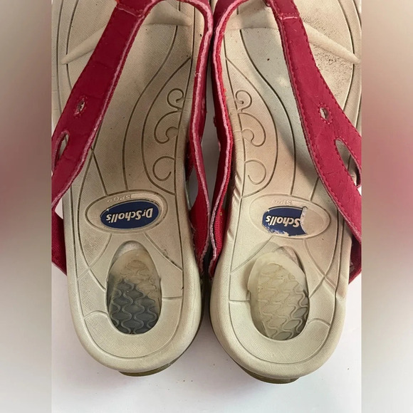 Dr. Scholl’s Women’s Red Sandals / Flip Flops - Size 8 - Picture 2 of 7
